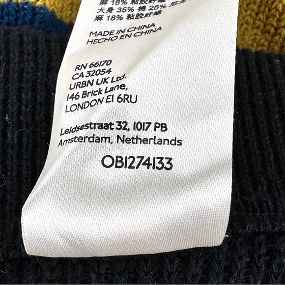 Free People Beach Striped Eyes On You Wrap Sweater Skirt Size Small - Picture 7 of 9